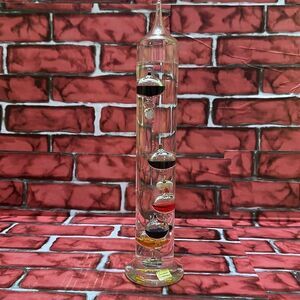 GALILEO Glass Thermometer 13”.5 vintage